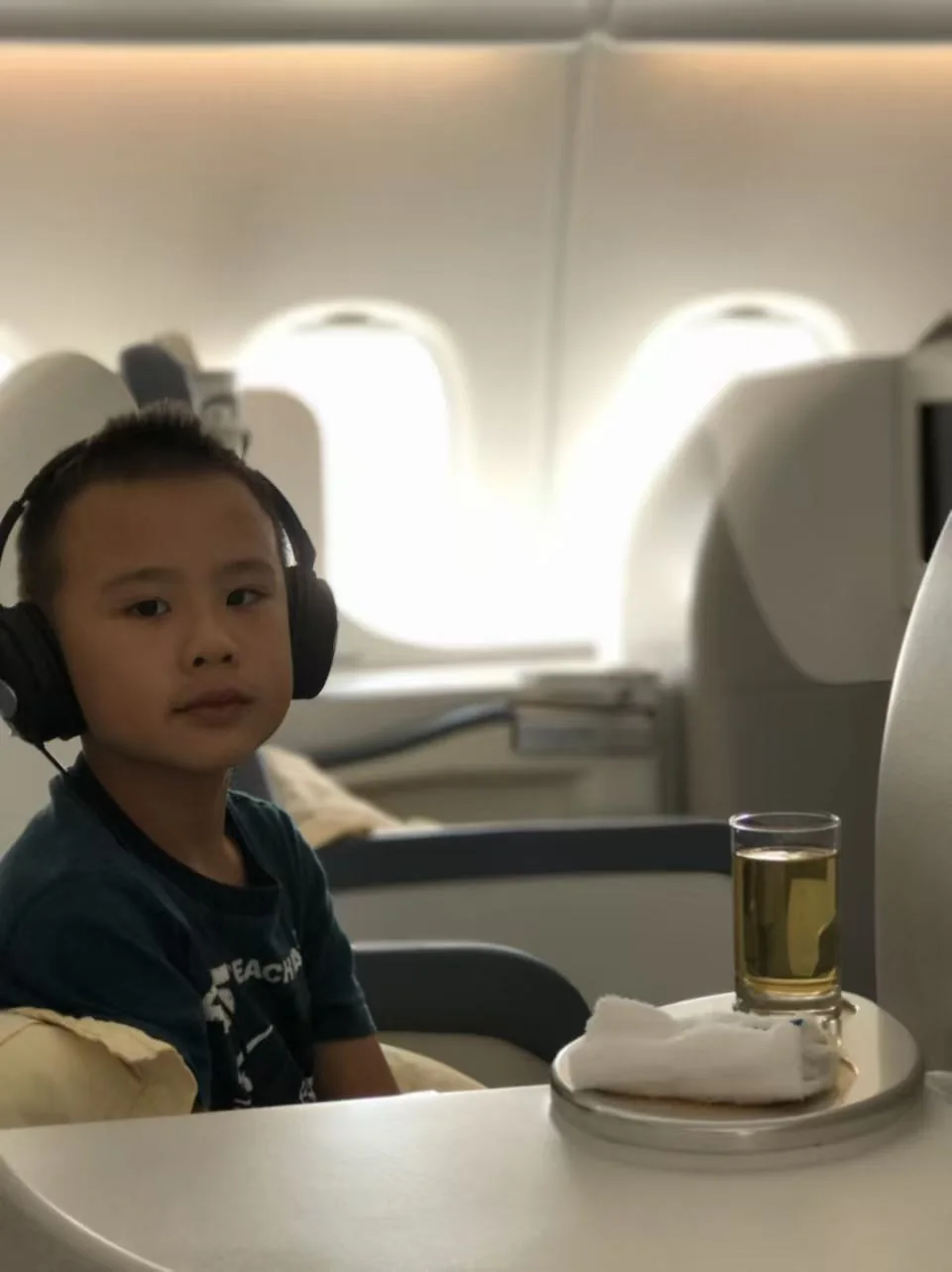 Kent travelling by plane