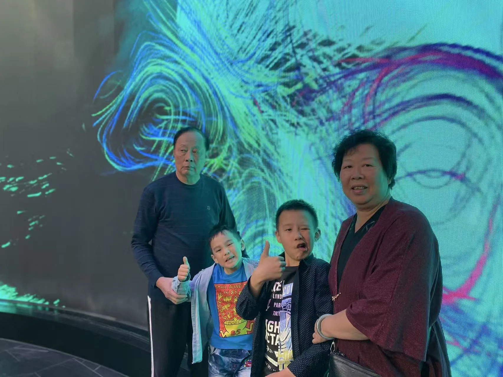 Kent and Dan with their grandparents